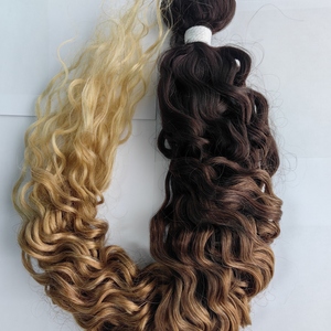 Локоны на трессе цвет 1/27/613 - Профессиональные товары для брейдинга